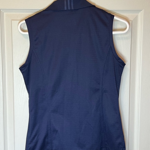 Adidas Climacool Dark Blue Golf Shirt sz Small Geometric Pattern Excellent Cond - Picture 12 of 12